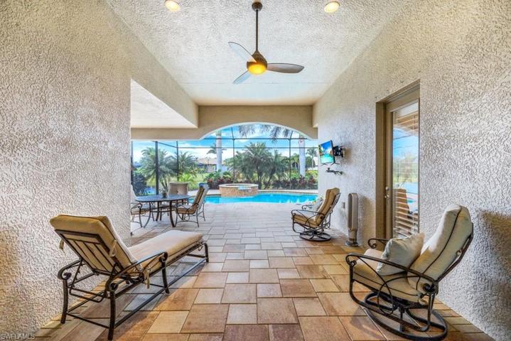 Expanded covered lanai with upgraded pavers