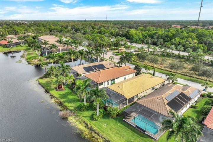 Birds eye view looking northeast