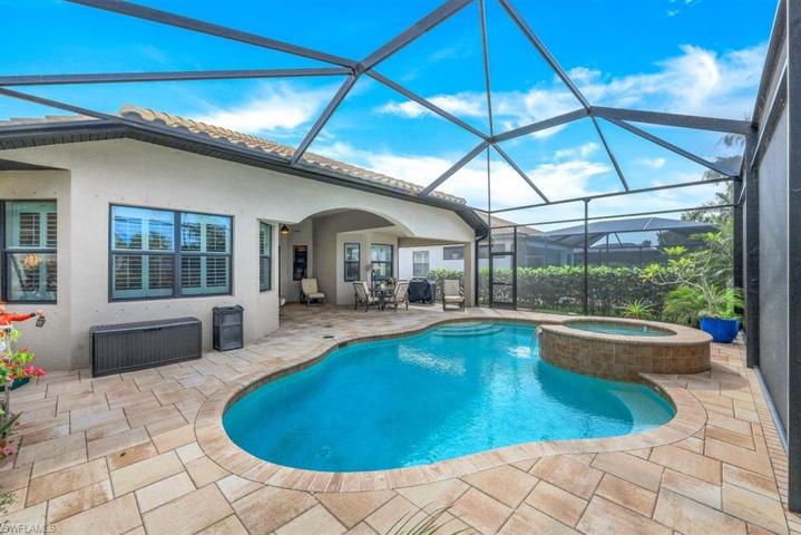 Pool and spa view from south side