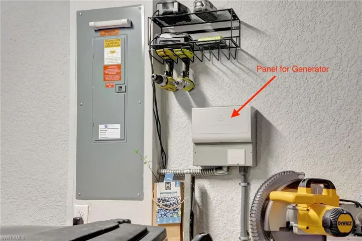 Panel for the generator
