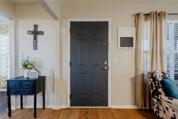Front entry to Main Living space.