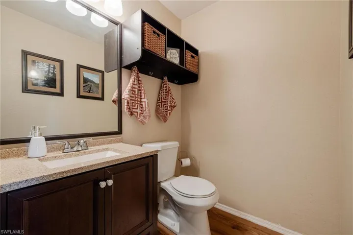 Downstairs half bath.