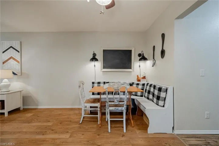 Farmhouse style Dinette nook.