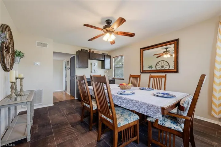 Formal Dining Room with built in buffet and storage cabinets