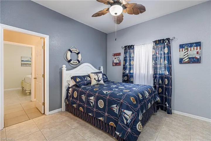 bedroom#3 has entry to a separate jack and jill style bathroom