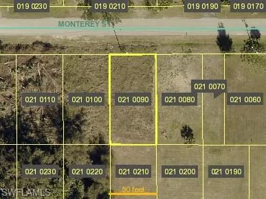 Aerial map of property and surrounding area