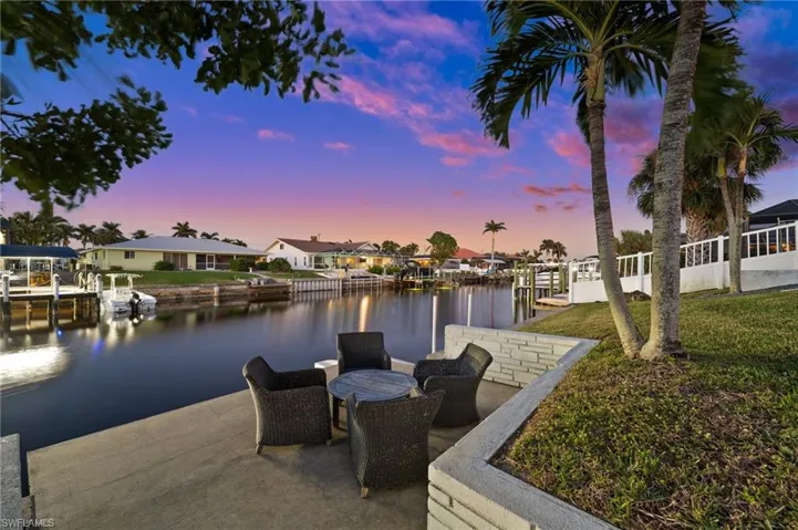 Sit by the water in the evening