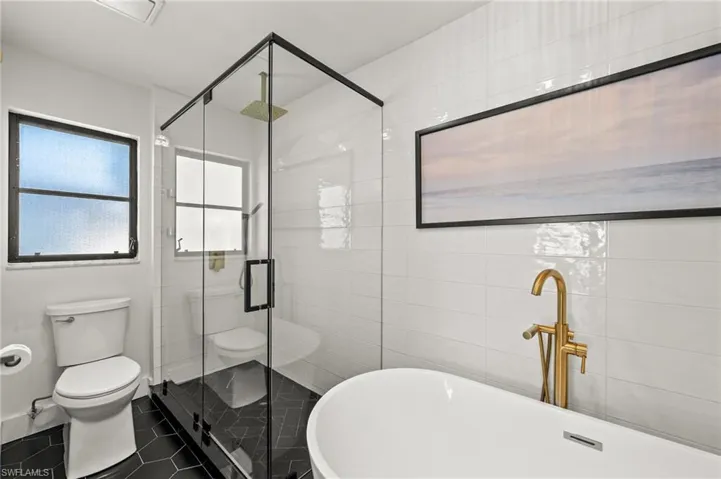 Master Bathroom with Glass Wall Shower enclosure