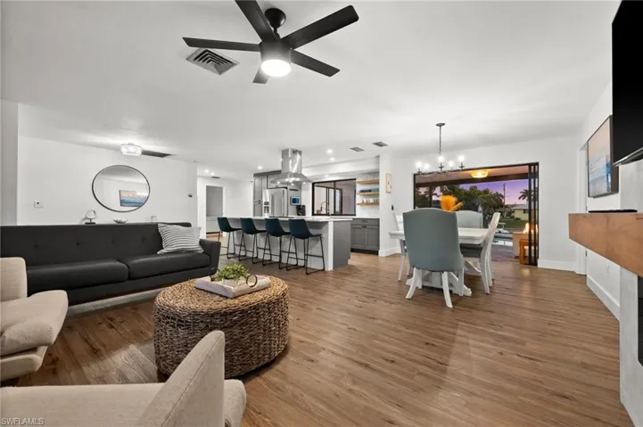 Evening View of the Open Concept House