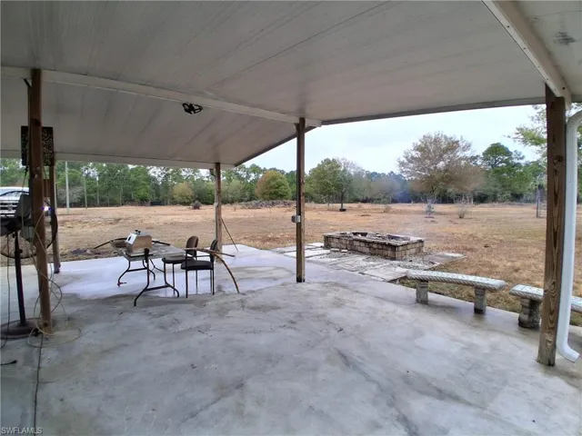 View of patio