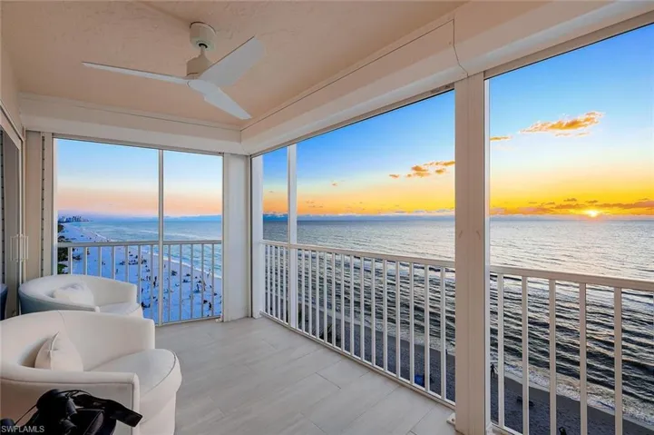 Drone / aerial view featuring a view of the beach and a water view