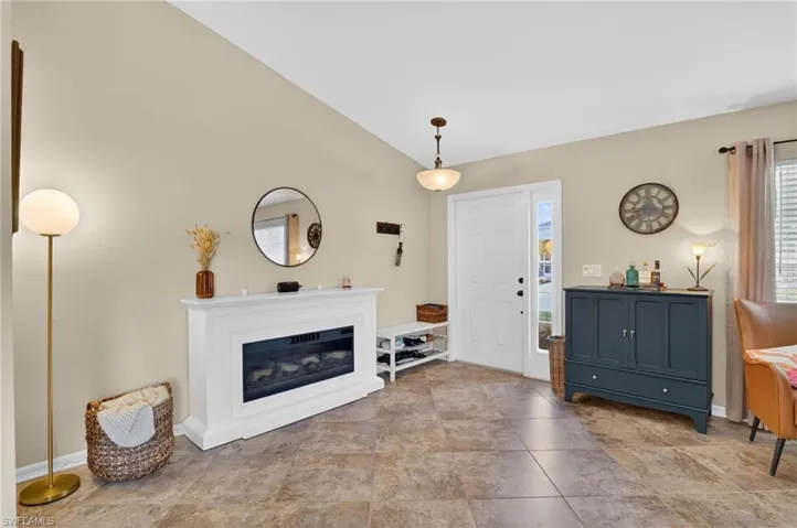 Fireplace is built it and conveys with the purchase of this home.