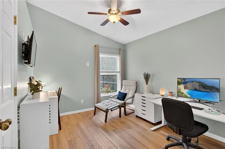 Bedroom that is used as office