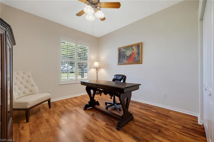 4th bedroom with closet and window or can be used as an office (as seen in photo)