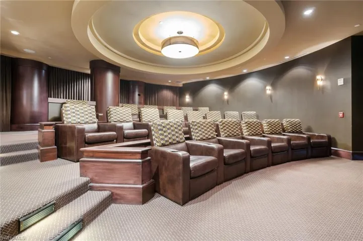 Theatre room where many community events take place or use for your own family movie night!