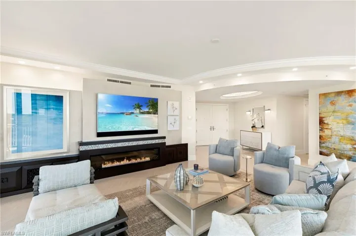 Light-Filled Views from Living Room and Sitting Room