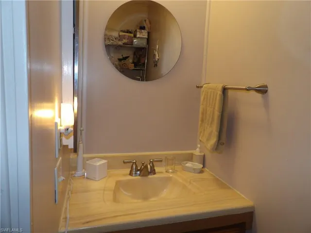 Bathroom featuring vanity