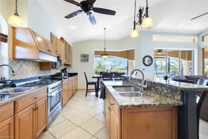 The open plan Kitchen