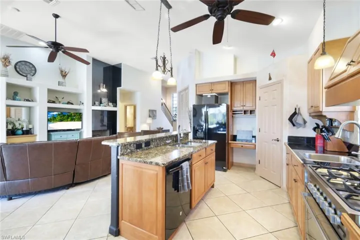 The open plan Kitchen