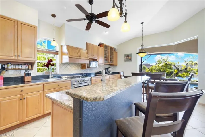 The Kitchen has a Gas Stove