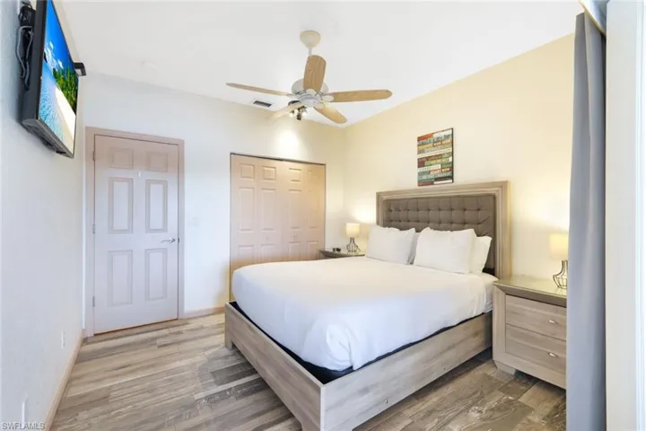 The second Guest Bedroom on the ground floor has sliders to the pool deck