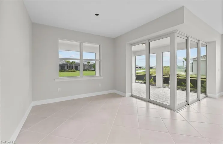 View of tiled empty room