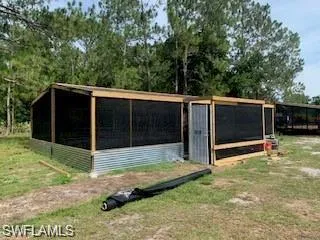 View of poultry coop