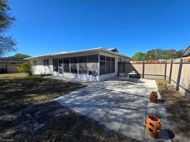 Fenced Backyard w/Concrete Pad f/Seating- View 3