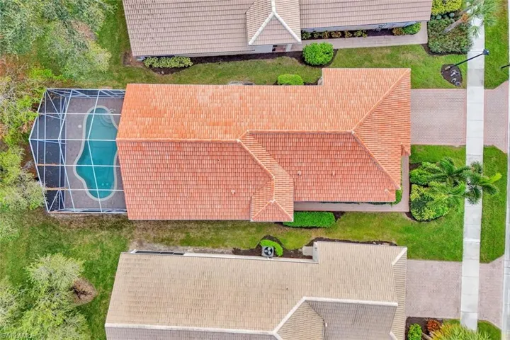 View from above of property