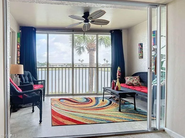 Lanai  with spectacular view of course and water