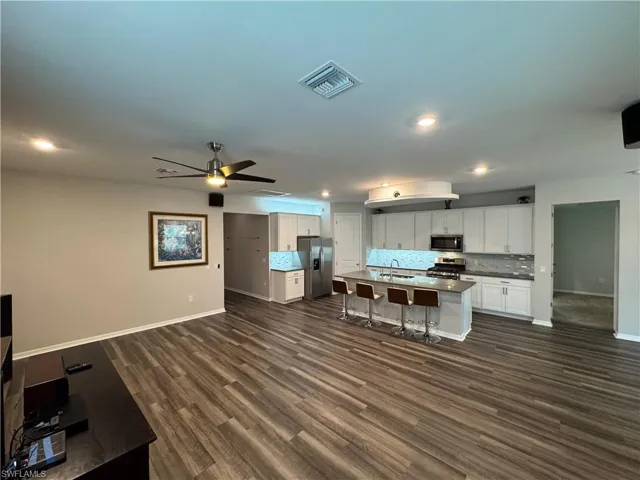 View of kitchen from Great Room.