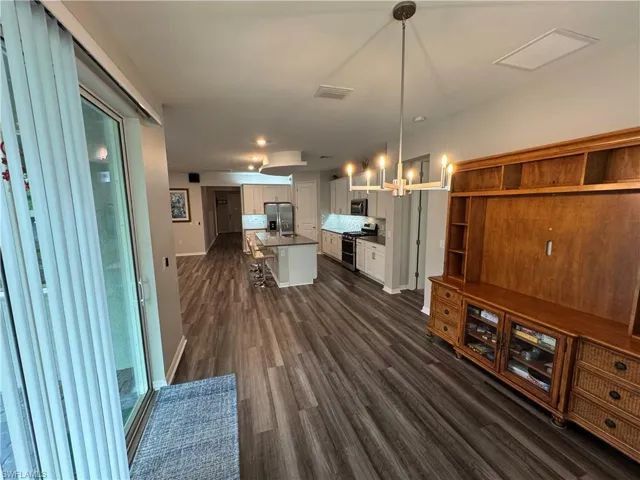 Kitchen from dining area.