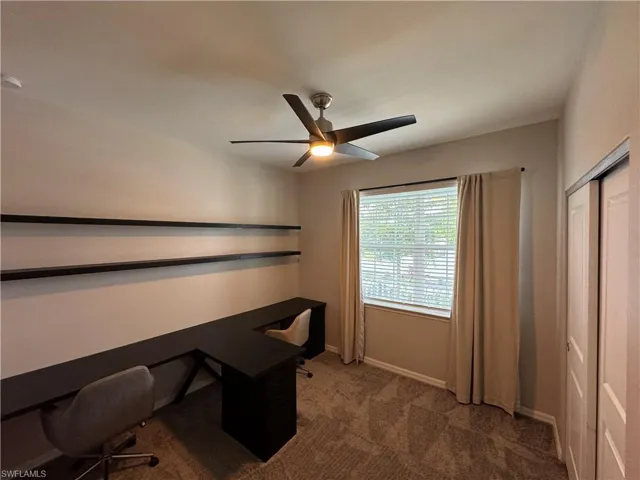 Third bedroom used as office.