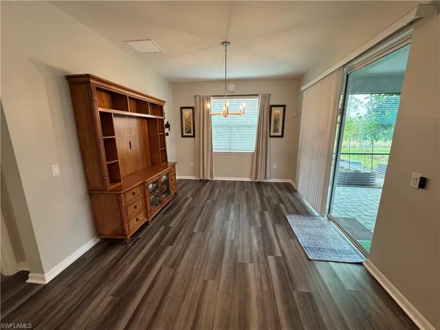 Dining area off kitchen.