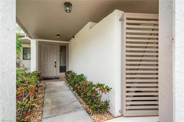 View of exterior entry