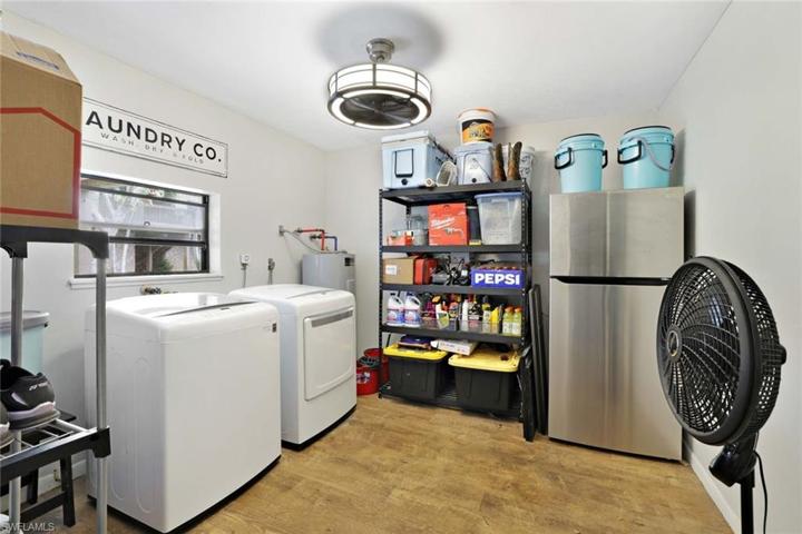 Laundry room and additional storage