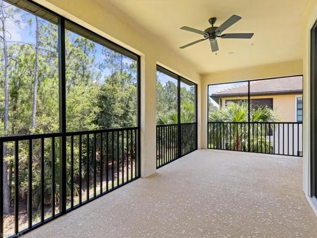 Lanai with preserve view