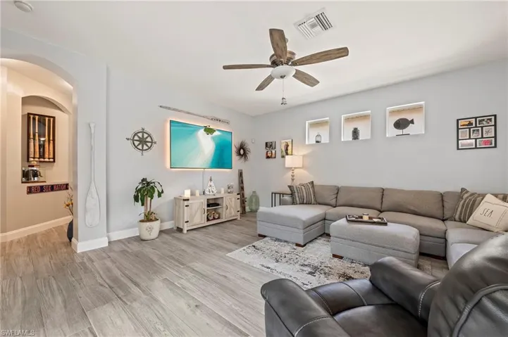 flooring and ceiling fan