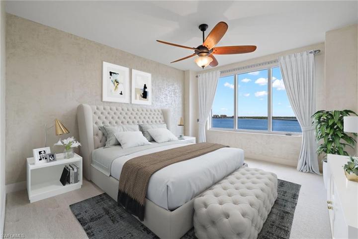 Virtually Staged Primary Bedroom