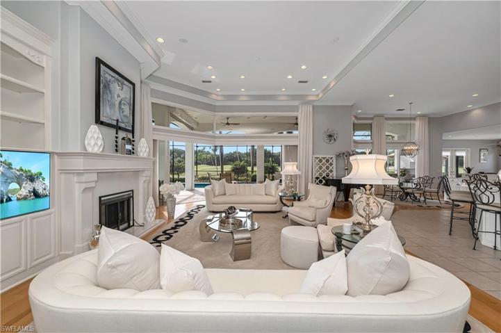 Great Room Concept featuring retracting sliders  blending outside and inside environments