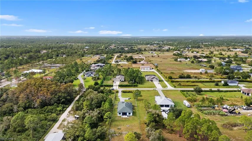 Aerial view of property's location