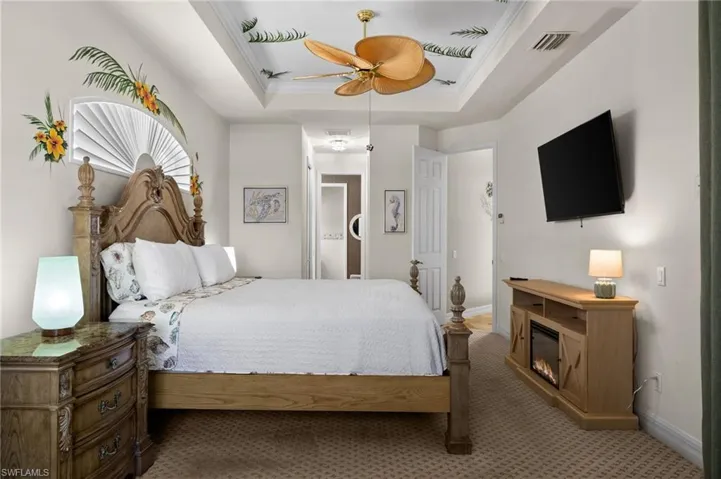 Master Bedroom looking Toward the ensuite Bath and Master Closets