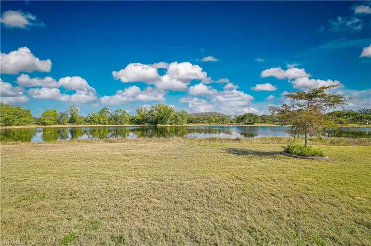 Surrounding community with a water view