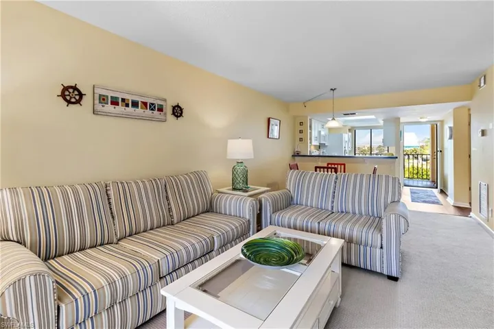 Close up of Living Area's Furniture.