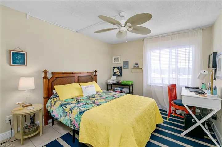 Guest Bedroom with New Ceiling Fan