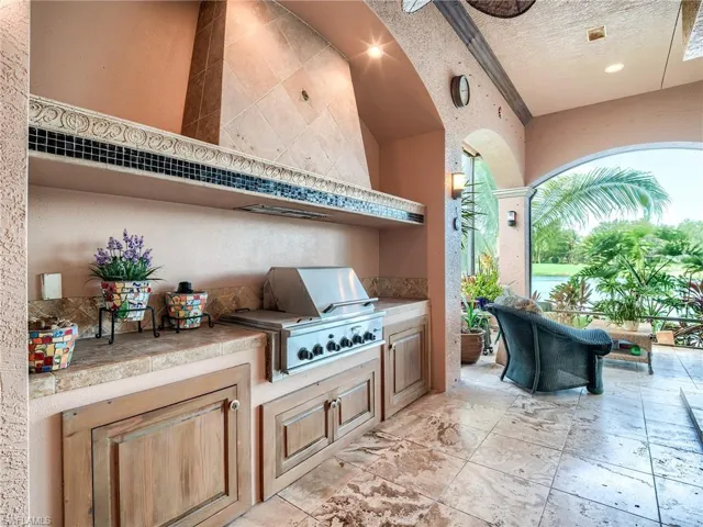 View of patio / terrace with a grill and area for grilling