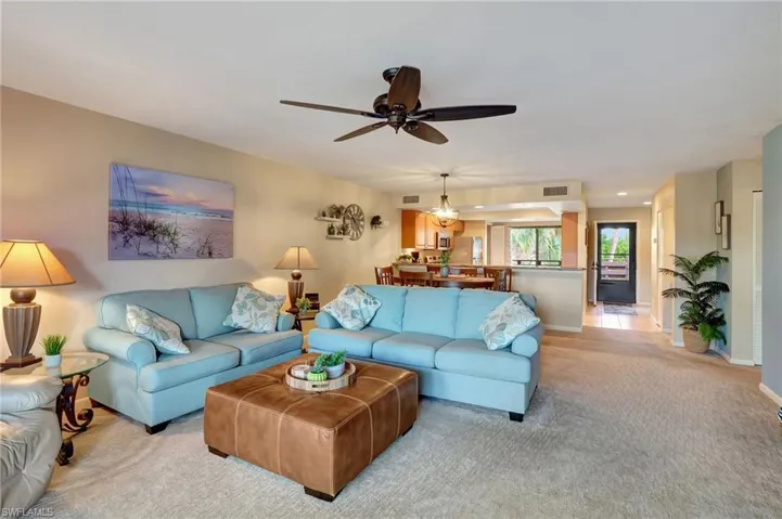 Large open living room