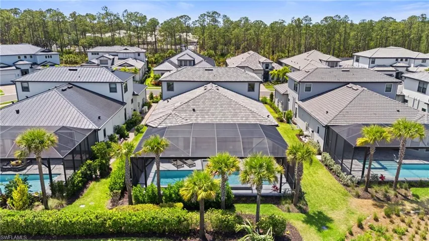 Drone / aerial view with a residential view