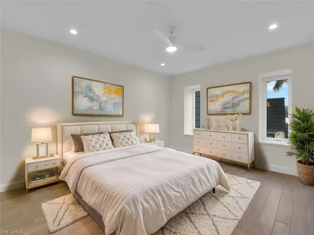 Virtually staged furniture in second bedroom
