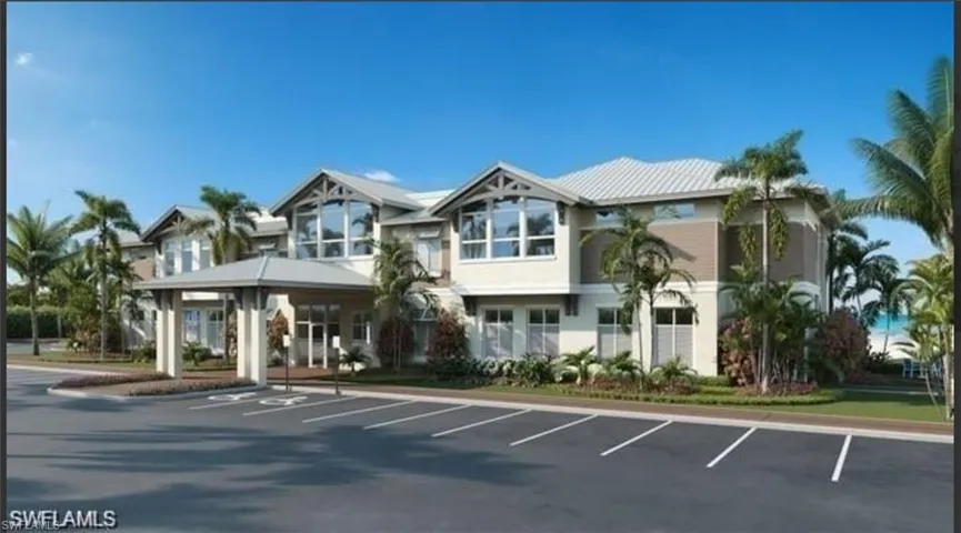 Dedicated beach park for ALL Bonita Bay residents will include this gorgeous new building with ample parking.